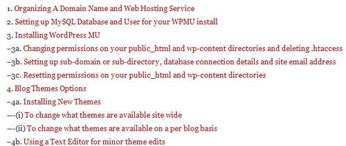 Teh WordPress MU manual Teh WordPress MU manual