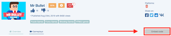 Start by clicking on the game