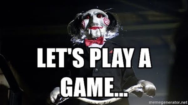 Let's play a little game of our own with this article