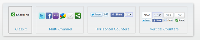 Screenshot of Share This button