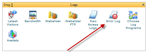 errorlogscpanel cpanel error log icon