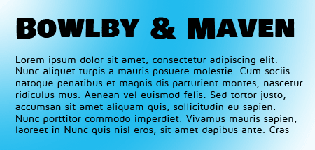 bowlbymaven Bowlby One SC and Maven Pro Google Fonts