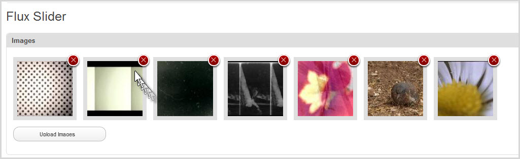 You can drag and drop the images to order them