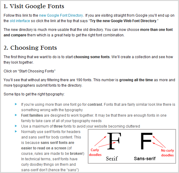 post with formatting