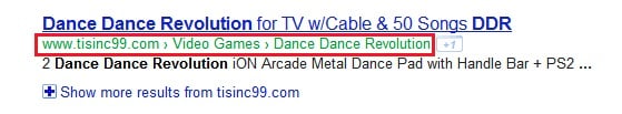 Display your breadcrumb in Google SERPs