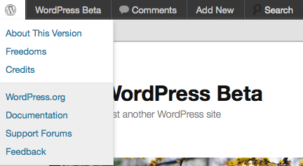 WordPress 3.3 admin bar