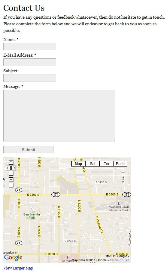 Google Maps On Your Contact Page