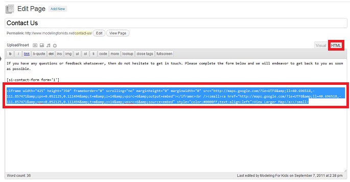 Embedding Google Maps Code Into Your Blog