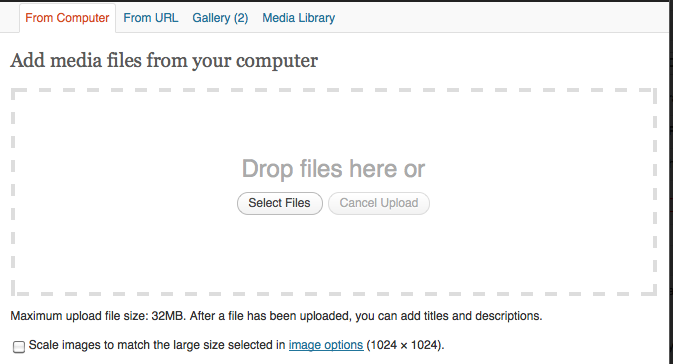 WordPress 3.3 Plupload media uploader