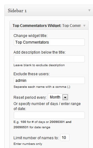 Show who are your top commenters in WordPress