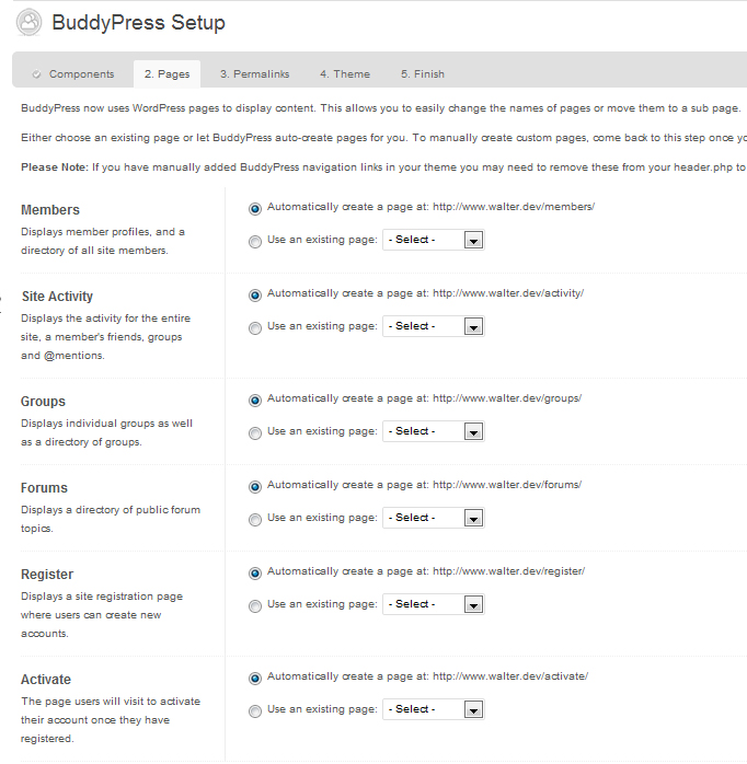 bp-pages-setup Post image