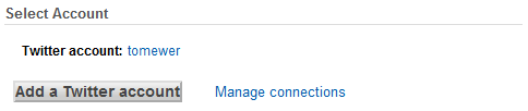 Add A Twitter Account