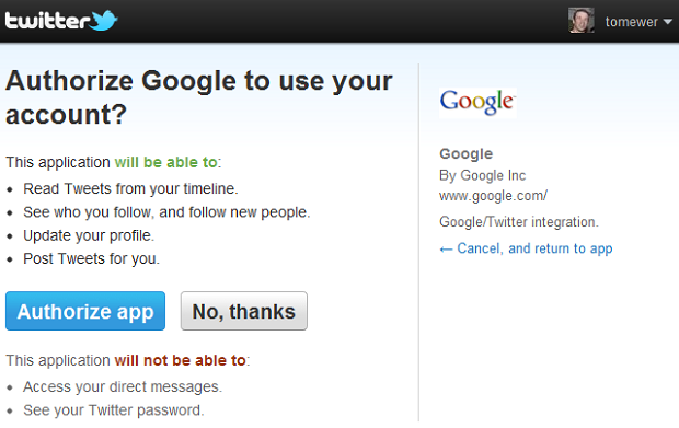 Authorize Google