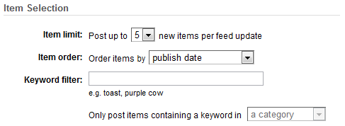FeedBurner Socialize Settings