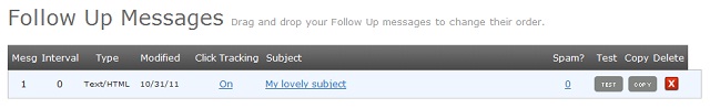 Follow Up Messages
