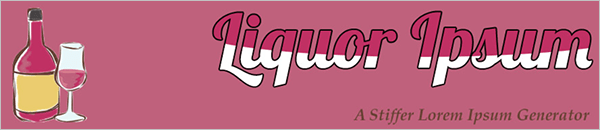 Liquor Ipsum