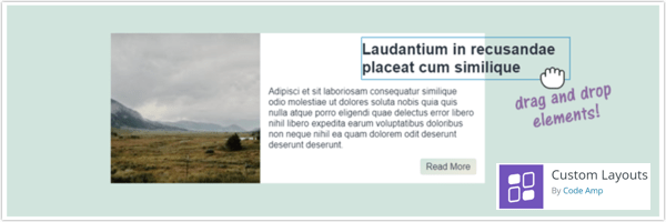 Custom Layouts plugin