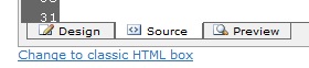 Text Editor Source Mode