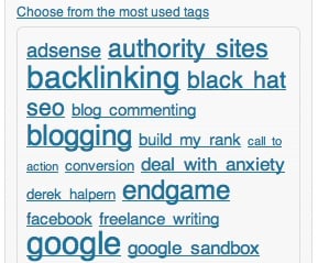 Most Used Tags