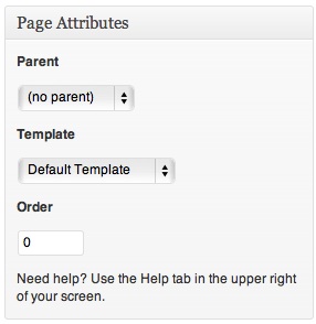Page Attributes