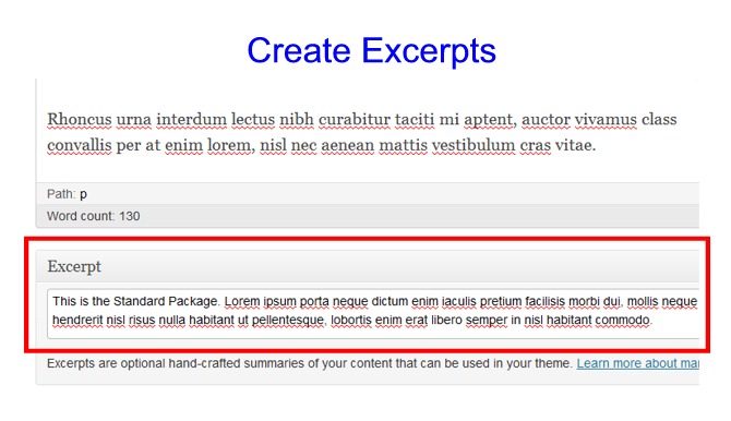 create-excerpts Post image