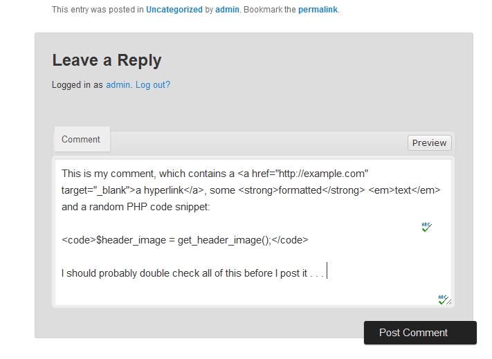 jQuery Comment Preview WordPress Use jQuery to preview the comments on your WordPress site