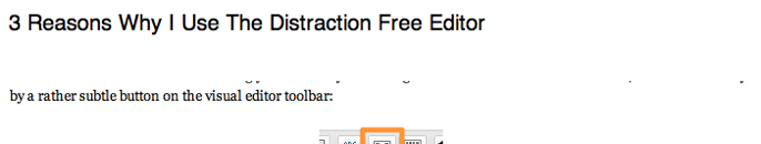 Distraction Free Editor