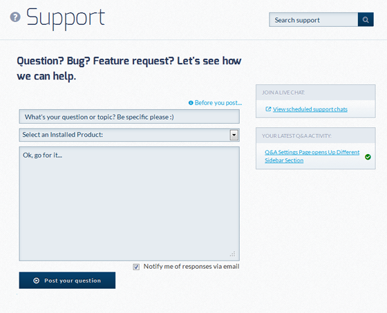 support Post image