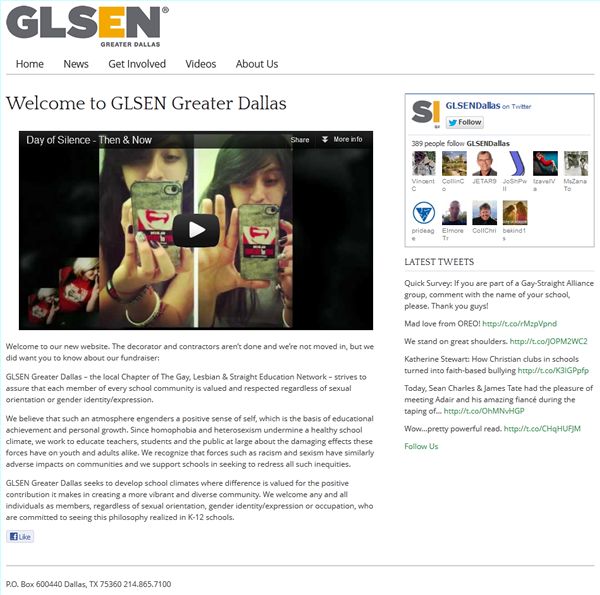 GLSEN-no-news-home-page