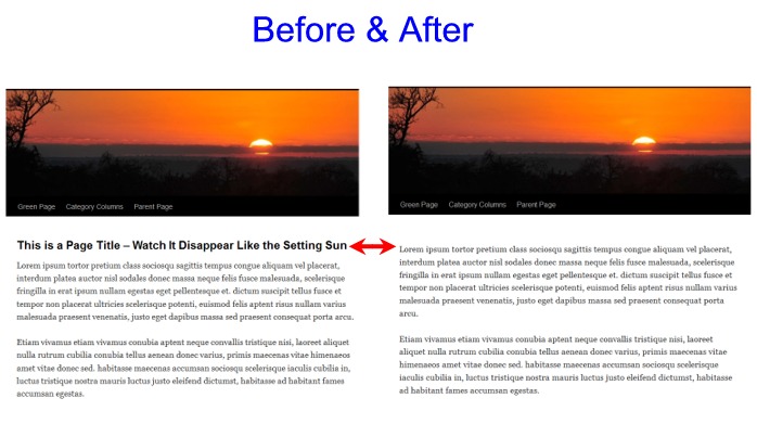 removing-wordpress-page-title-before-and-after Post image
