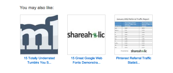 Shareaholic Recommendations Shareaholic Recommendations