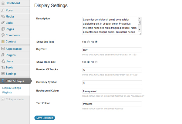 WordPress Audio Player WordPress Audio Player