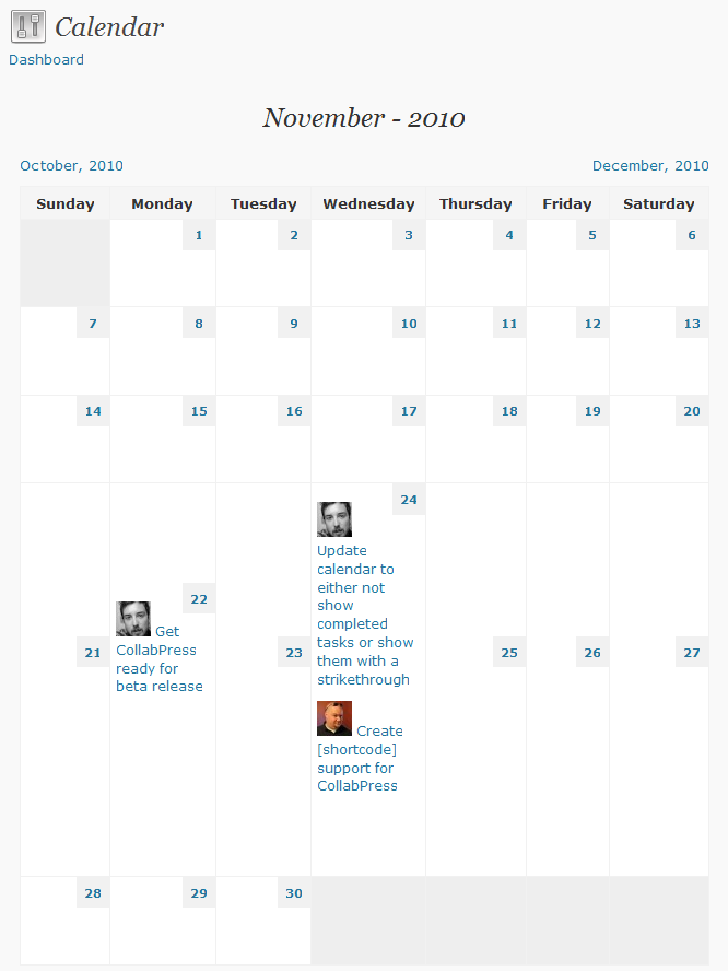 CollabPress Productivity Plugin for WordPress