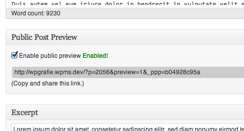 Public Post Preview Productivity Plugin for WordPress