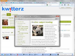 WordPress Site Popup Help - Example popup window WordPress Site Popup Help - Screenshot of example popup window