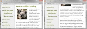 WordPress Site Popup Help - Double-pane popup window WordPress Site Popup Help - Screenshot of example double-pane popup window