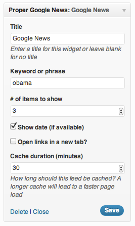 Proper Widget