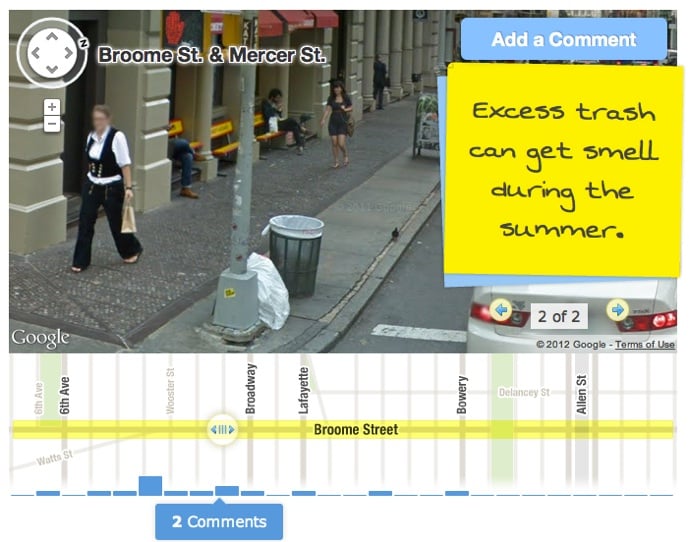 Google Street View Comments