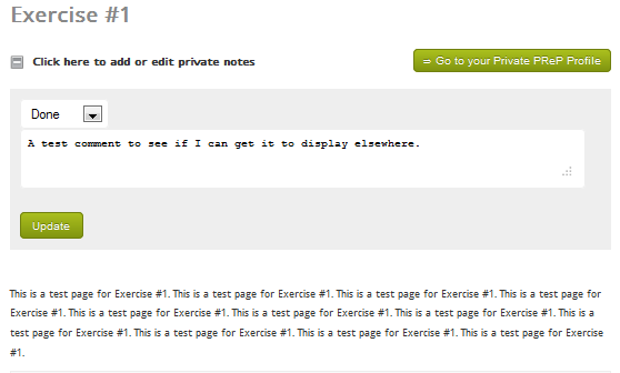 WordPress User Plugin \- Screenshot of PReP exercise