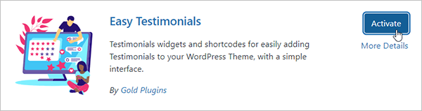 Easy Testimonials plugin