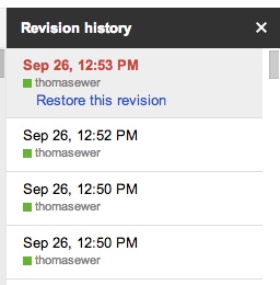 Google Drive Revision History Google Drive Revision History