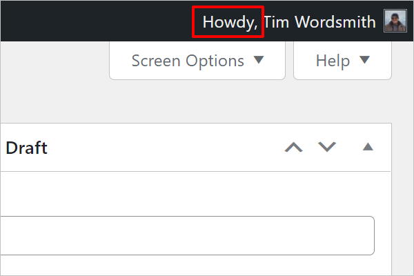 Howdy greeting