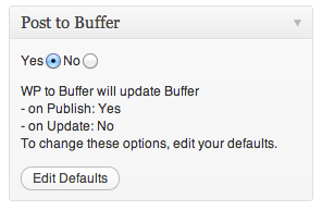 WP to Buffer WP to Buffer