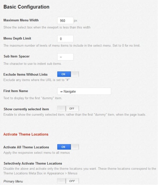 settings Post image