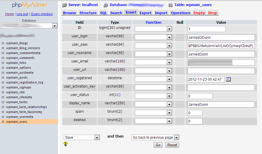 Portable phpMyAdmin Change UserName - WordPress Plugin Danger Portable phpMyAdmin Change UserName - WordPress Plugin Danger