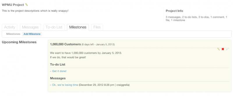 WP Project Manager - Milestones Tab Post image