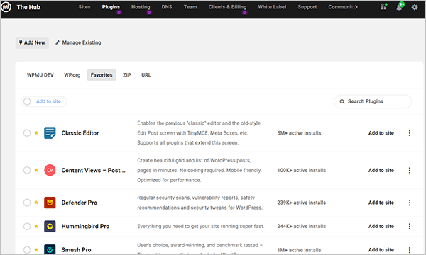 The Hub - Plugins