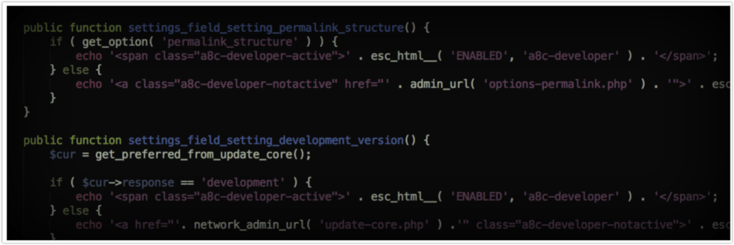 Developer plugin