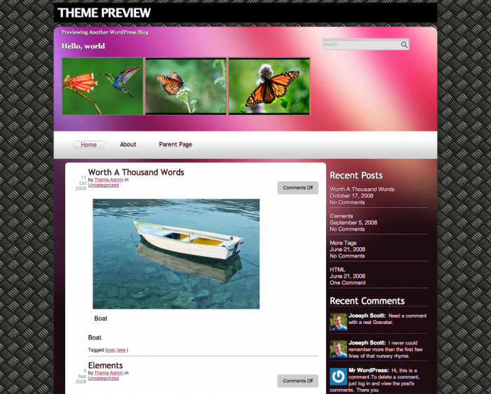Heavy WordPress theme