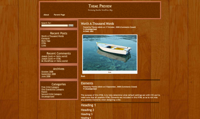Shelter WordPress theme
